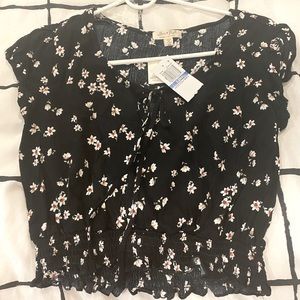 Ultra flirt Floral Crop Top